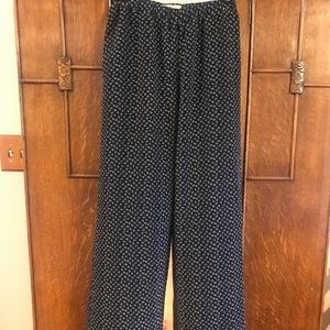 Philosophy floral pants navy and white